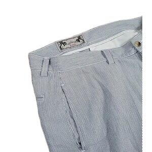 Charleston Twill SEERSUCKER‎ Mens Size 32 SHORTS BLUE/WHITE
